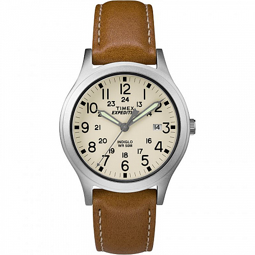 Expedition Scout Midsize 36mm Leather Strap - Tan